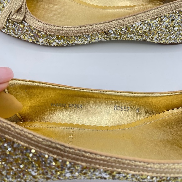 J. Crew Gold Twinkle Ballet Flats 6 - Picture 16 of 16